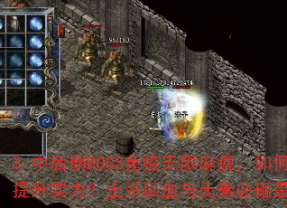 3.�к���BOSS����������ԣ��������ʵ������ϵ��Ѫ��Ԫ�ر����ǹؼ�