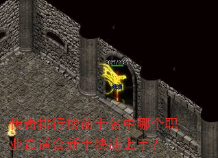 传奇排行榜前十名中哪个职业最适合新手快速上手? 传奇排行榜前十名中哪个职业最适合新手快速上手?