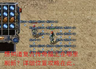 想知道复古传奇猫王在哪里刷新?详细位置攻略在此。 想知道复古传奇猫王在哪里刷新?详细位置攻略在此。
