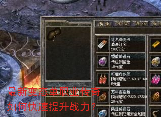 最新变态单职业传奇如何快速提升战力? 最新变态单职业传奇如何快速提升战力?