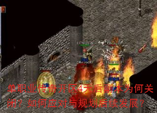 单职业传奇开区4天后副本为何关闭?如何应对与规划后续发展? 单职业传奇开区4天后副本为何关闭?如何应对与规划后续发展?