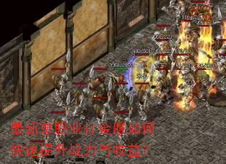 最新单职业打金服如何快速提升战力与收益? 最新单职业打金服如何快速提升战力与收益?