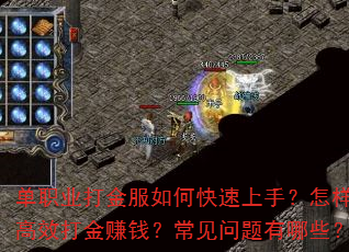 单职业打金服如何快速上手?怎样高效打金赚钱?常见问题有哪些? 单职业打金服如何快速上手?怎样高效打金赚钱?常见问题有哪些?