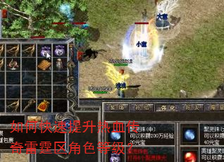 如何快速提升热血传奇雷霆区角色等级? 如何快速提升热血传奇雷霆区角色等级?